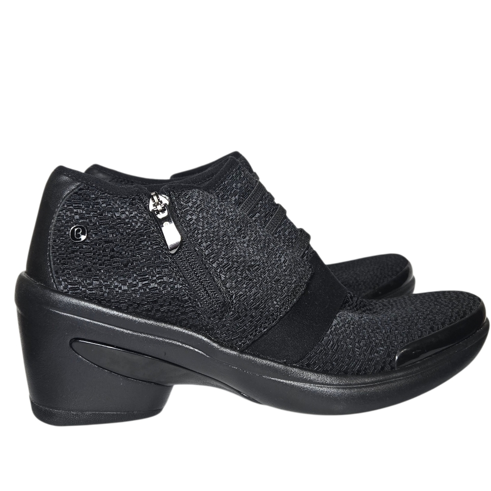 Bzees Enlighten Everyday Black Textured Slip On Booties Shooties Size 8.5 - Picture 6 of 14